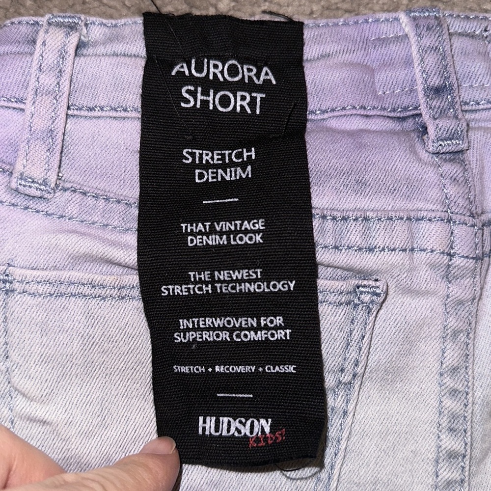 Brand new Hudson kids stretch denim shorts, 4T - Picture 3 of 5